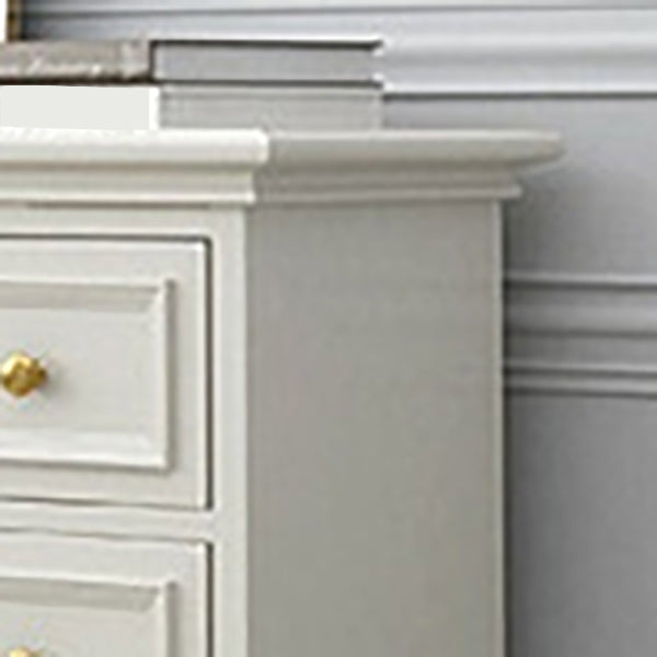 Classic Glam Storage Chest Solid Wood Dresser , 17.55-inch Width