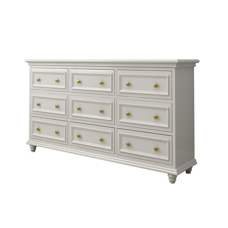 Classic Glam Storage Chest Solid Wood Dresser , 17.55-inch Width