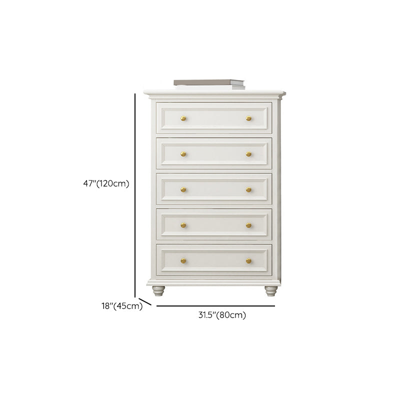 Classic Glam Storage Chest Solid Wood Dresser , 17.55-inch Width