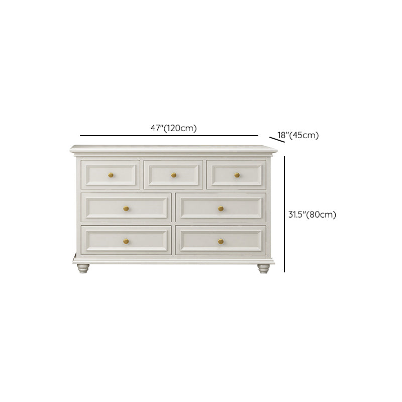 Classic Glam Storage Chest Solid Wood Dresser , 17.55-inch Width