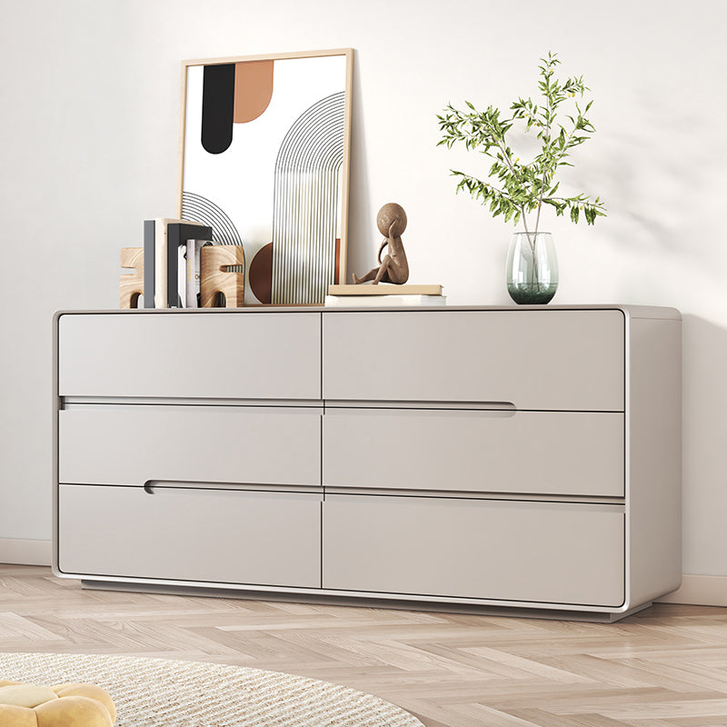 Contemporary Dresser Wooden Storage Chest Dresser with Drawers