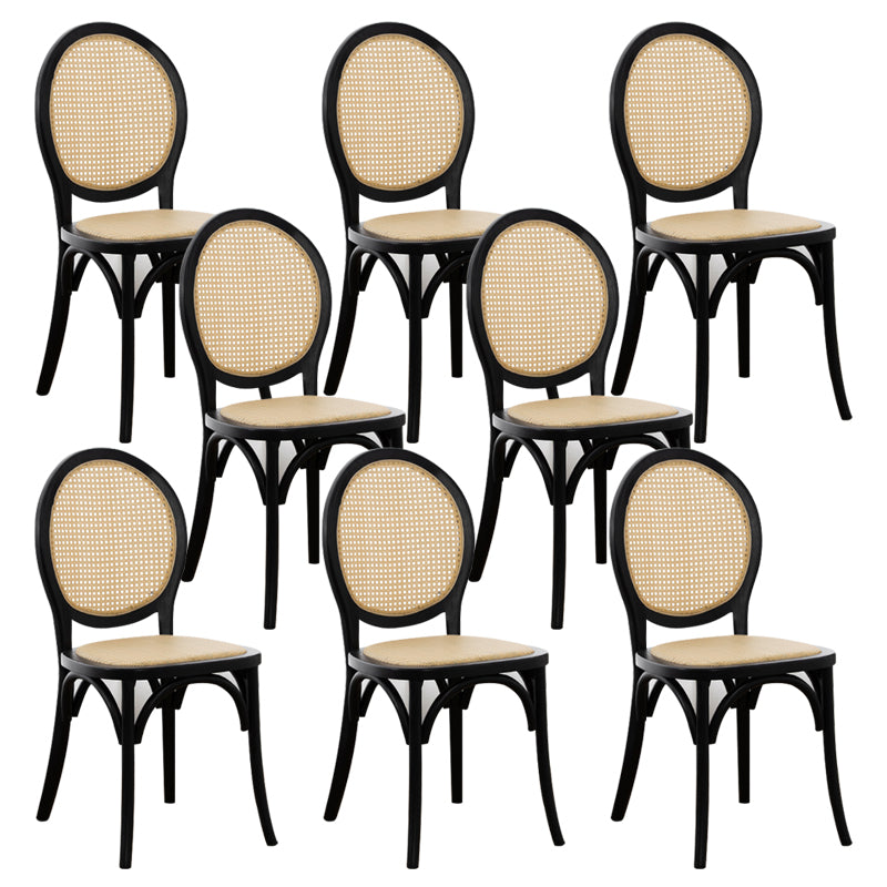 Wood Dining Side Chair Tropical High Back Outdoors Dining Chair