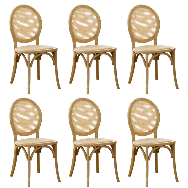 Wood Dining Side Chair Tropical High Back Outdoors Dining Chair