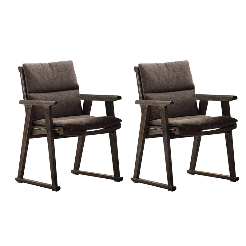 Contemporary Upholstered Dining Chairs Solid Wood Outdoors Dining Chairs