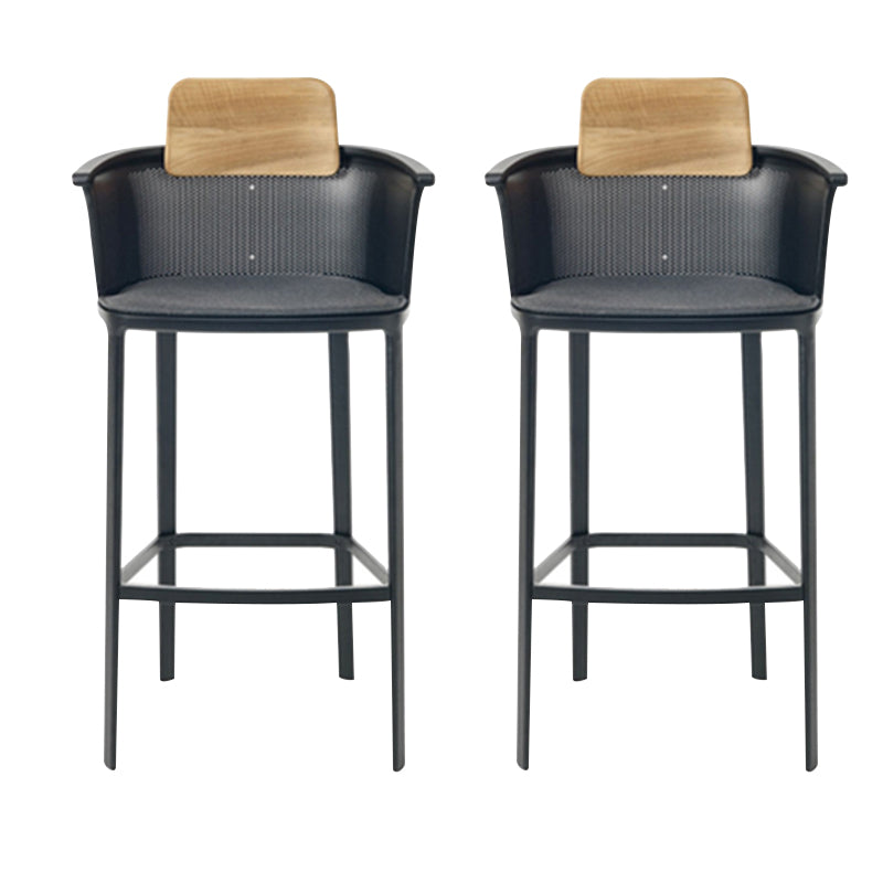 Contemporary Metal Dining Armchair Stacking Dining Side Chairs