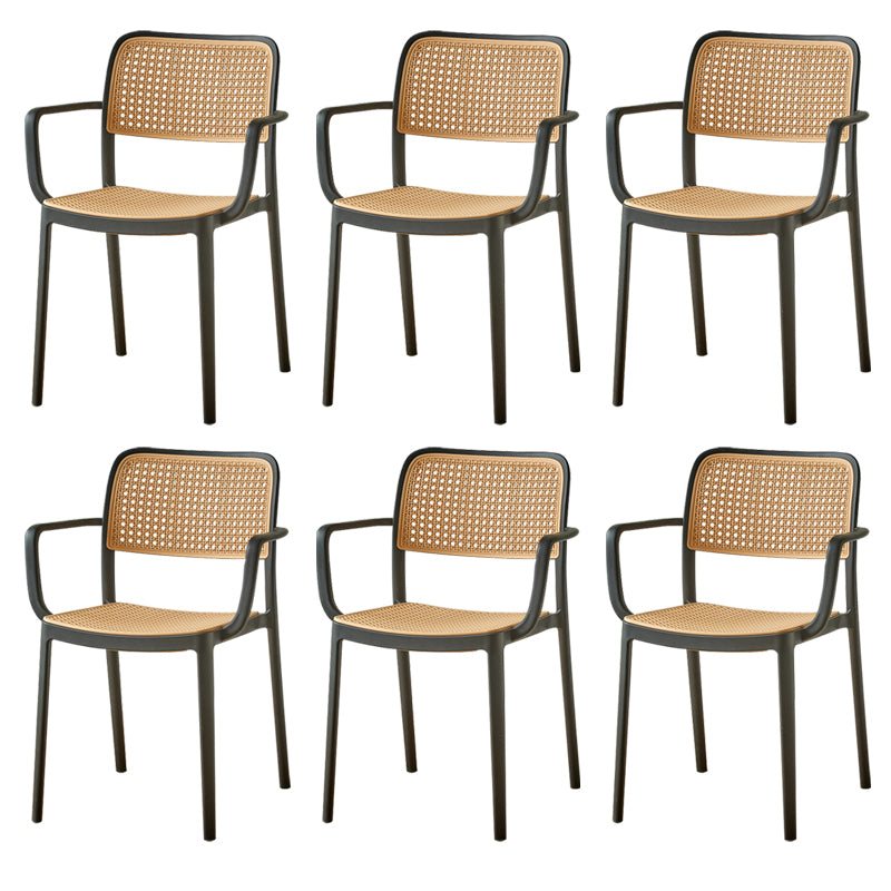 Tropical Outdoors Dining Chairs Open Back Outdoor Bistro Chairs