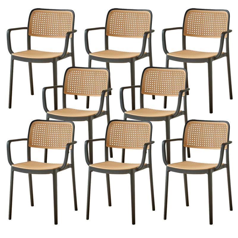 Tropical Outdoors Dining Chairs Open Back Outdoor Bistro Chairs