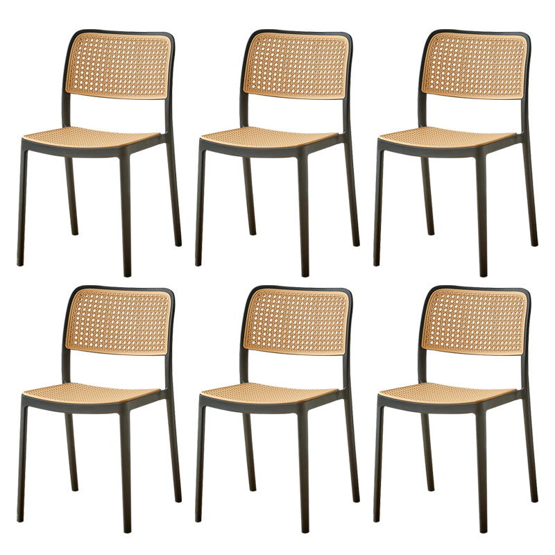 Tropical Outdoors Dining Chairs Open Back Outdoor Bistro Chairs