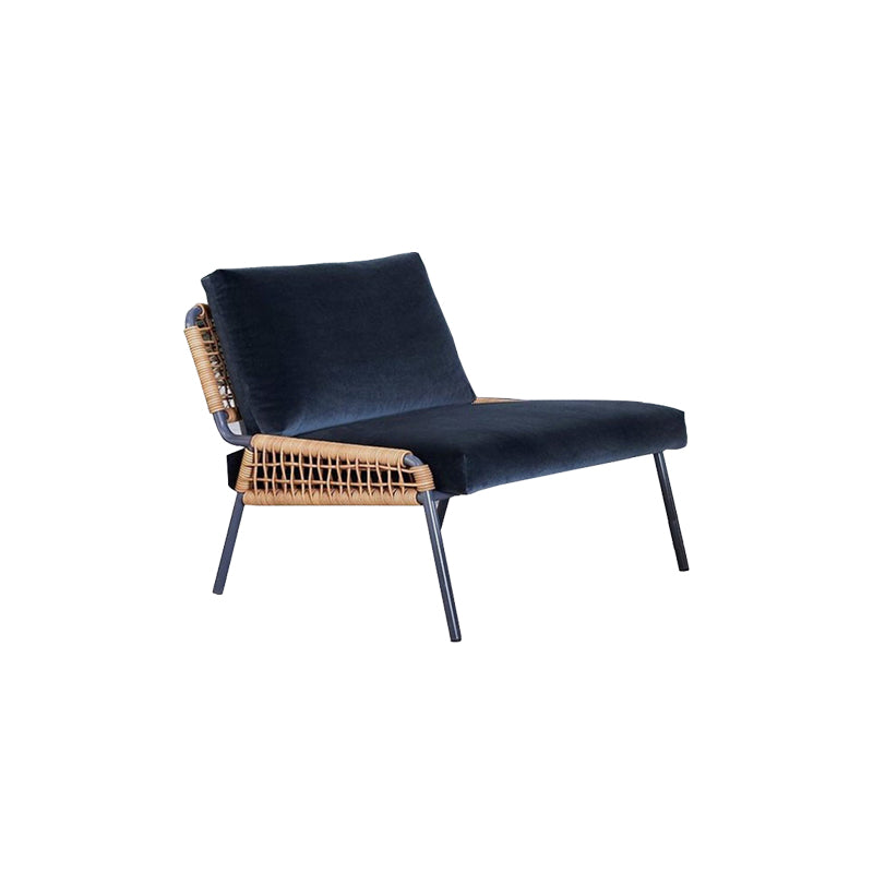 Modern Patio Dining Chair Set Metal Armless Dining Side Chair