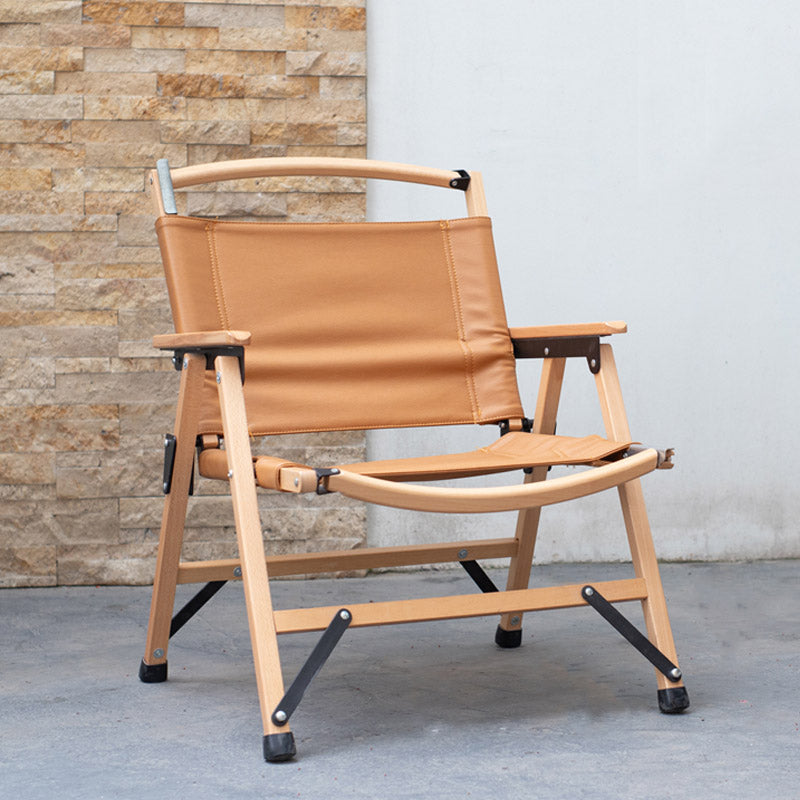 No Distressing Modern Patio Arm Chair Solid Wood Dining Armchair with Arm