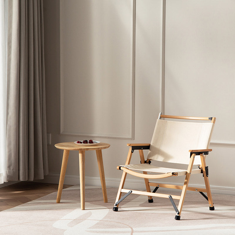 No Distressing Modern Patio Arm Chair Solid Wood Dining Armchair with Arm