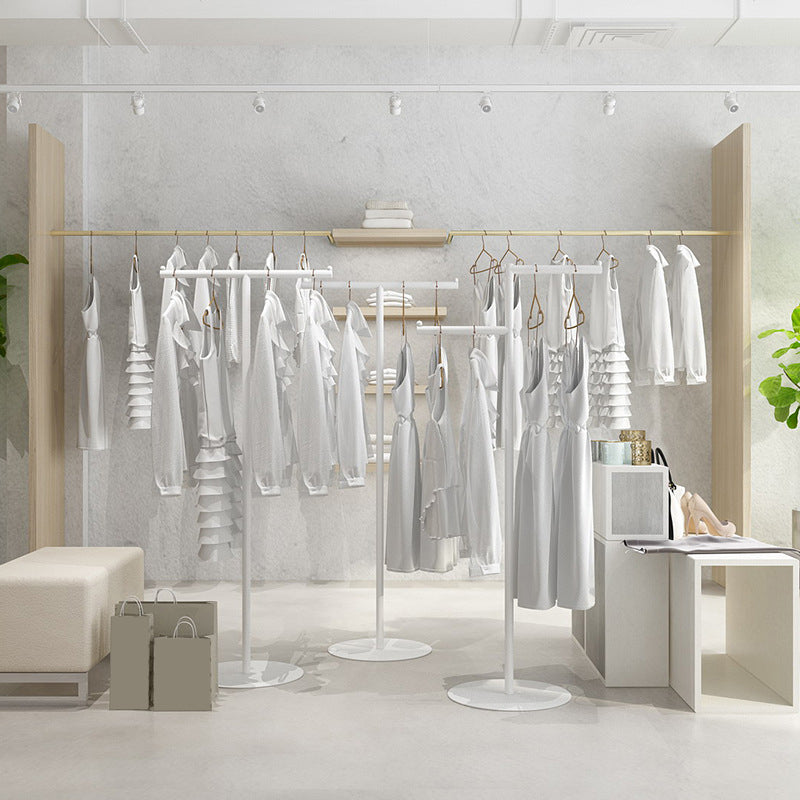 Luxurious Coat Hanger Round Bottom Free Standing Metal Coat Rack