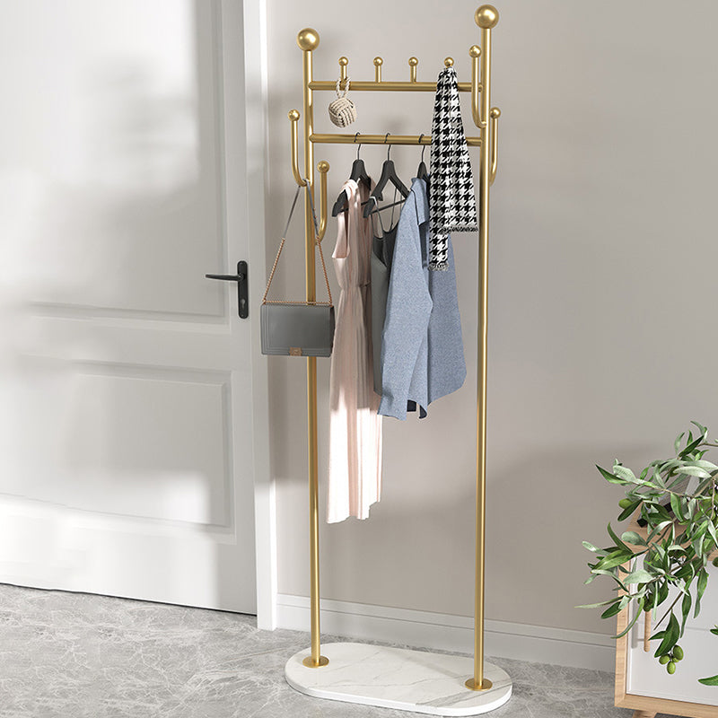 Free Standing Hall Stand Glam Metal Hall Stand with Coat Hook