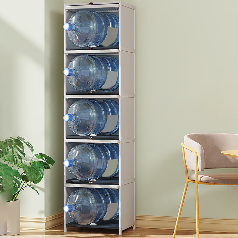 Contemporary White Accent Cabinet, Rectangle Standard Cabinet