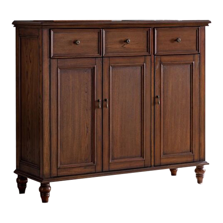 3 - Drawer Rectangle Accent Chest, Solid Wood Mid-Century Modern Cabinet