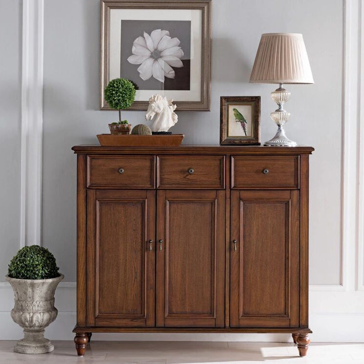 3 - Drawer Rectangle Accent Chest, Solid Wood Mid-Century Modern Cabinet