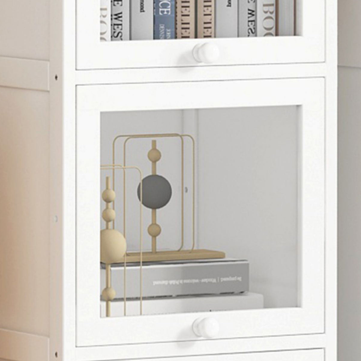 Modern Rectangle Accent Cabinet Rectangle Wood Cabinet with Doors