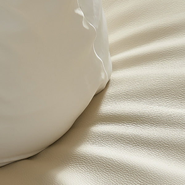 Ultra-Modern Sofa with Bolster Pillows Armless Settee for Bonus Room