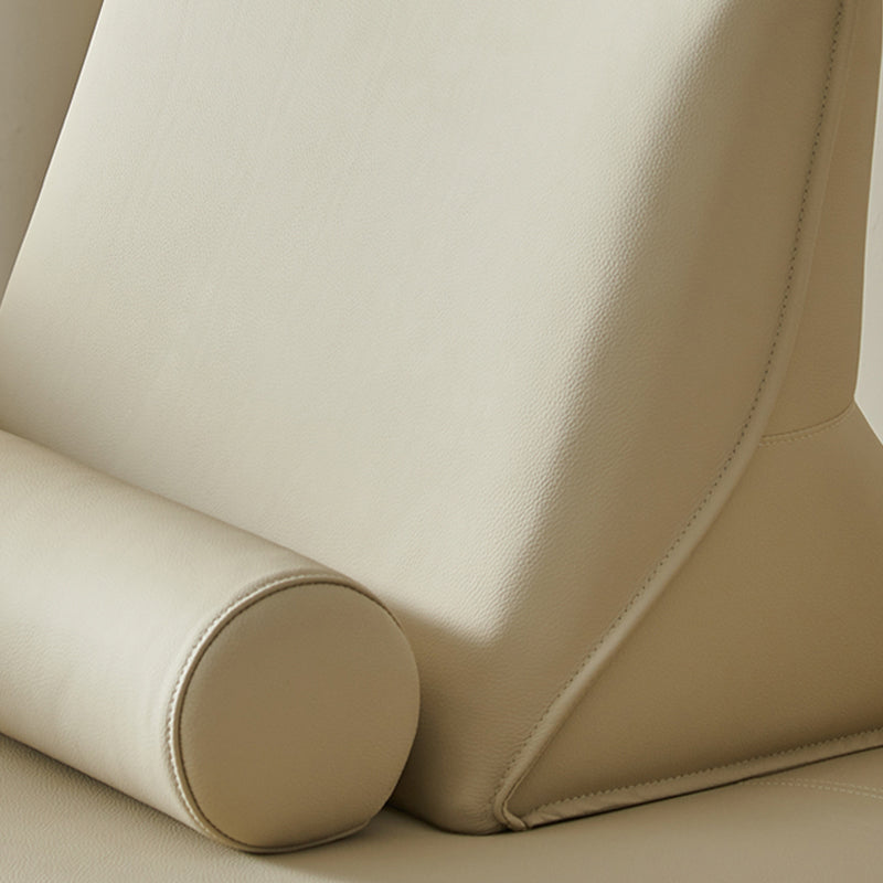 Ultra-Modern Sofa with Bolster Pillows Armless Settee for Bonus Room