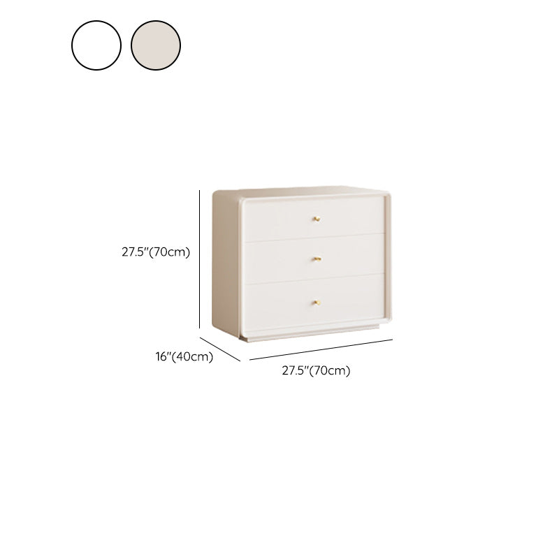 Modern Standard Storage Cabinet White Wood Side Cabinet with Drawers