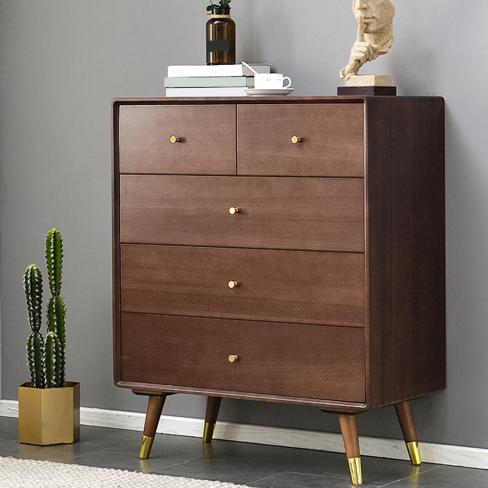 Solid Wood Accent Chest Mid Century Drawers Included Cabinet