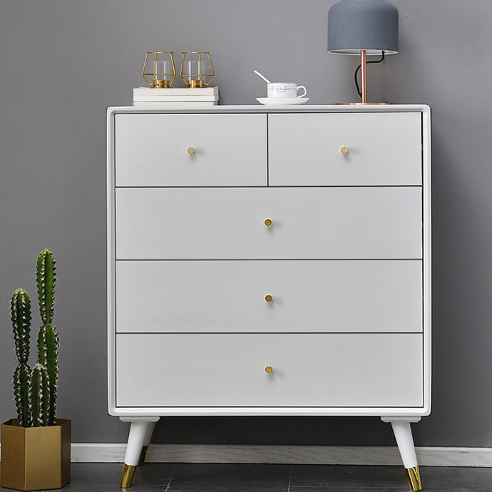 Solid Wood Accent Chest Mid Century Drawers Included Cabinet
