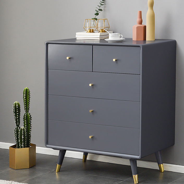 Solid Wood Accent Chest Mid Century Drawers Included Cabinet