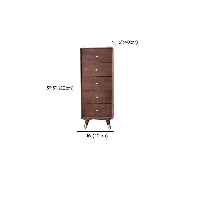 Solid Wood Accent Chest Mid Century Drawers Included Cabinet