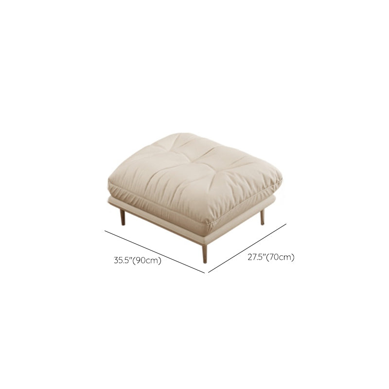 Modernistic Sofa Faux Leather Armless Sofa with Loose Back for Living Room