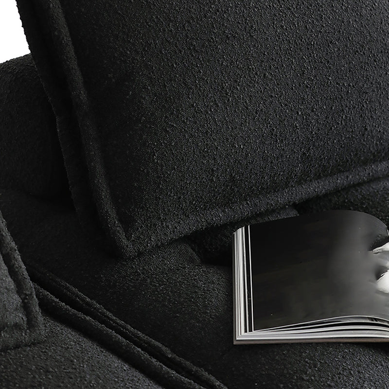 Modern Sofa with Bolster Pillows Armless Settee for Bonus Room