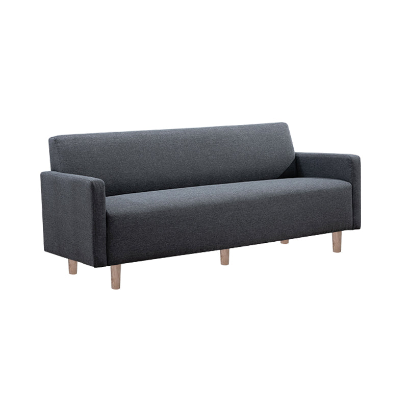 Modernistic Standard Sofa Pillows Square Arm 2 Seater Living Room Settee