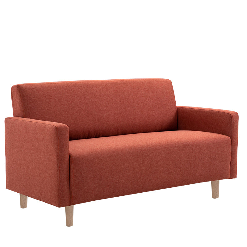 Modernistic Standard Sofa Pillows Square Arm 2 Seater Living Room Settee
