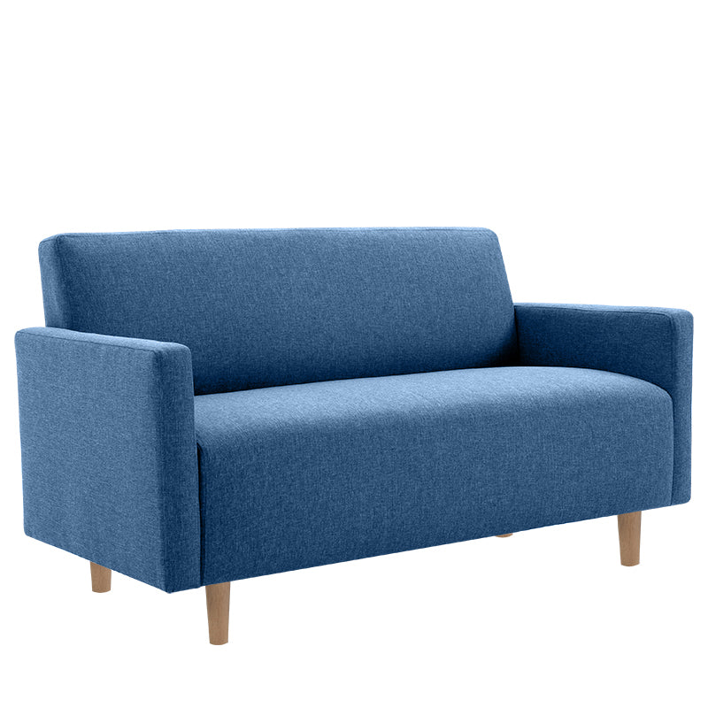 Modernistic Standard Sofa Pillows Square Arm 2 Seater Living Room Settee