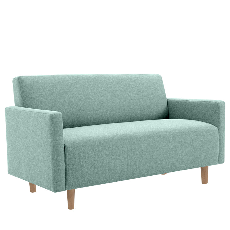 Modernistic Standard Sofa Pillows Square Arm 2 Seater Living Room Settee