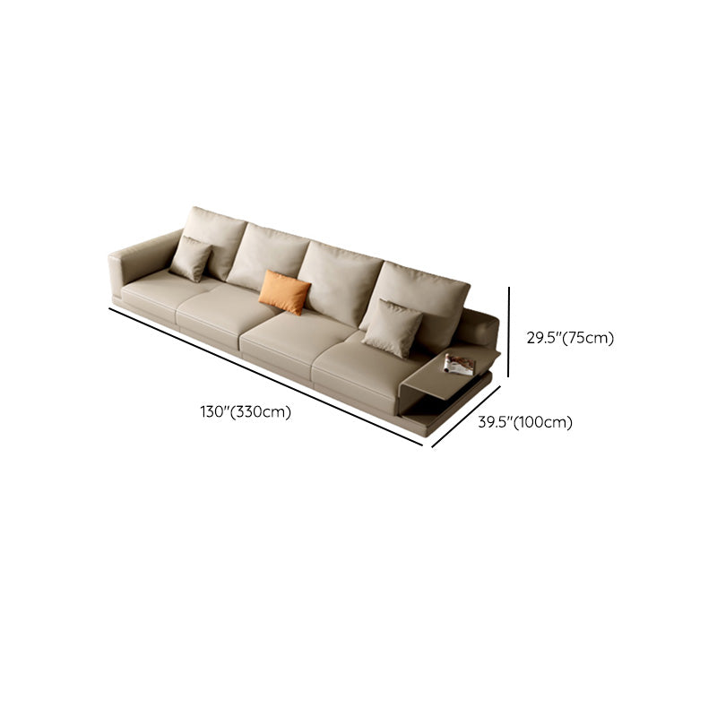 Modernistic Seating with Four Leds Bonus Room Tuxedo Arm Loveseat