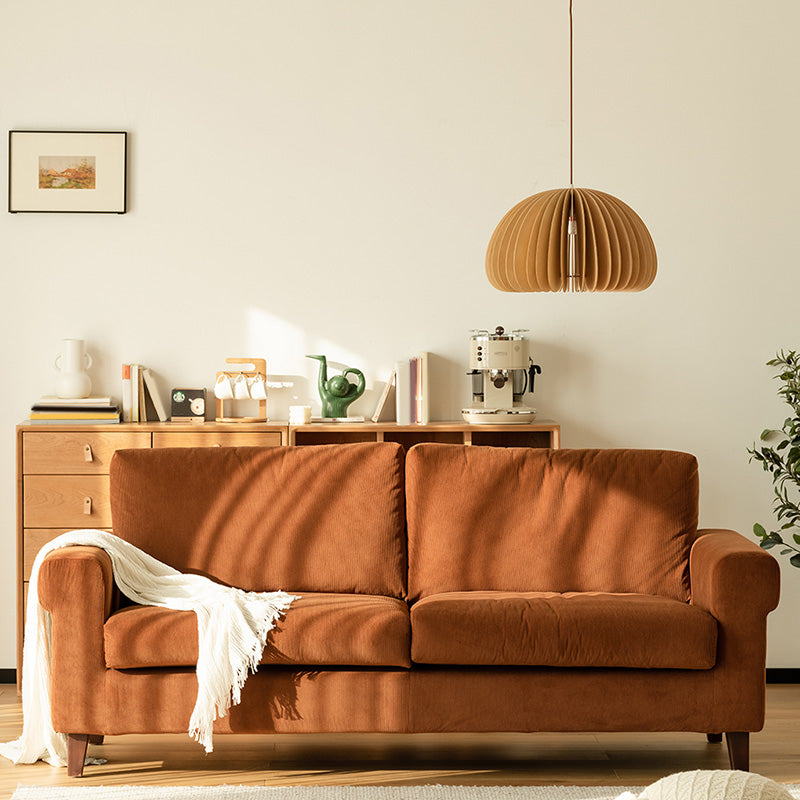 Modernistic Fabric Loveseat with Pillows and Cushion Modern Sofa for Room