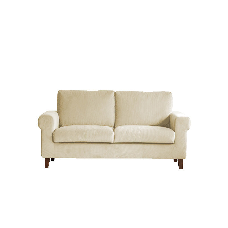 Modernistic Fabric Loveseat with Pillows and Cushion Modern Sofa for Room