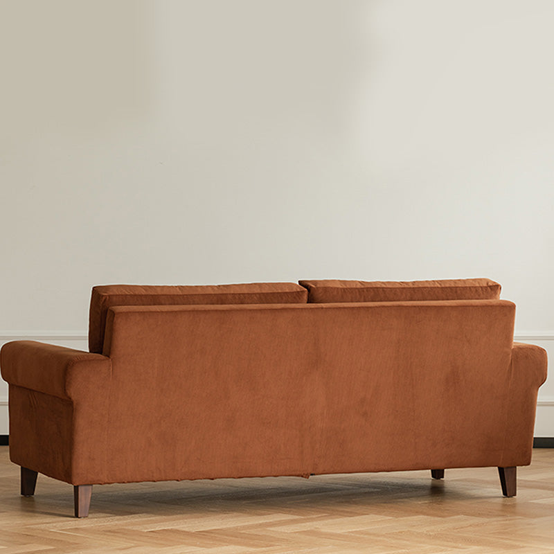 Modernistic Fabric Loveseat with Pillows and Cushion Modern Sofa for Room