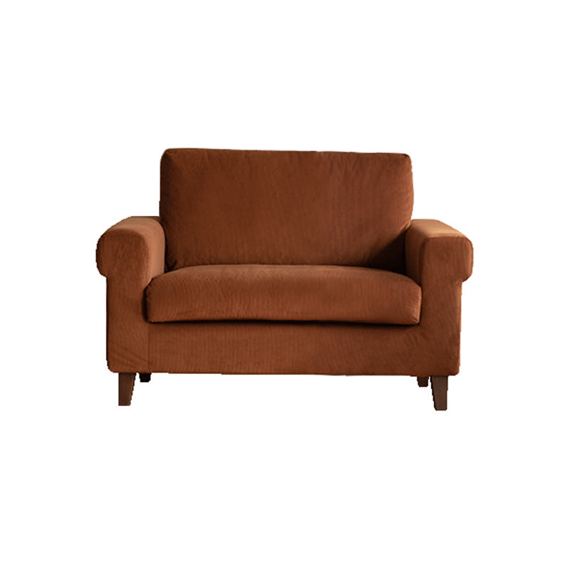 Modernistic Fabric Loveseat with Pillows and Cushion Modern Sofa for Room