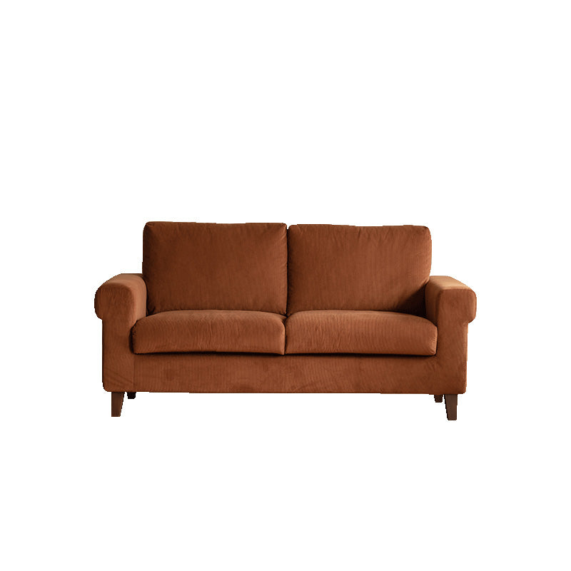 Modernistic Fabric Loveseat with Pillows and Cushion Modern Sofa for Room