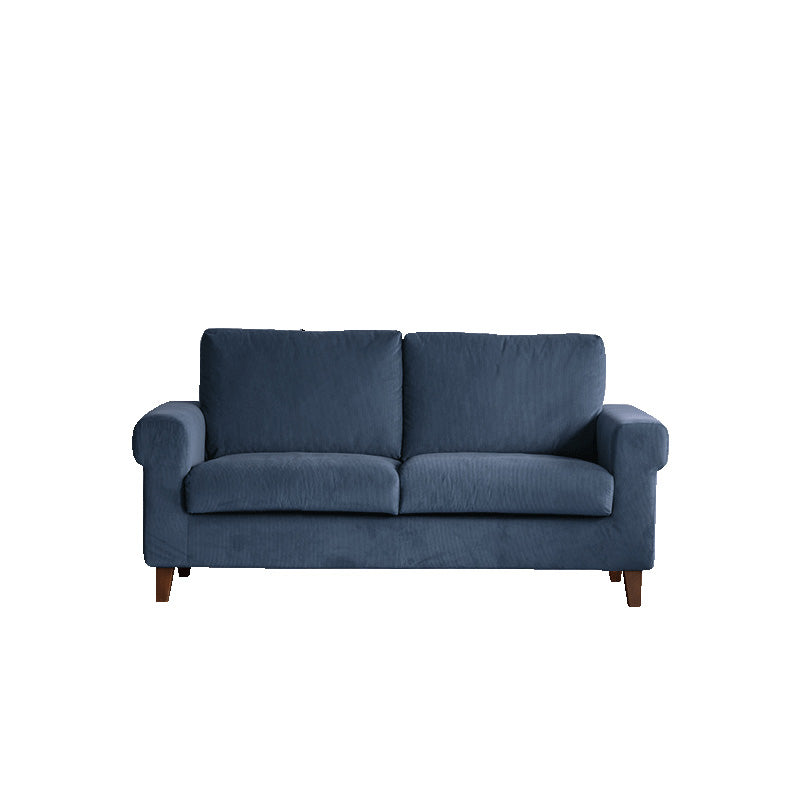 Modernistic Fabric Loveseat with Pillows and Cushion Modern Sofa for Room