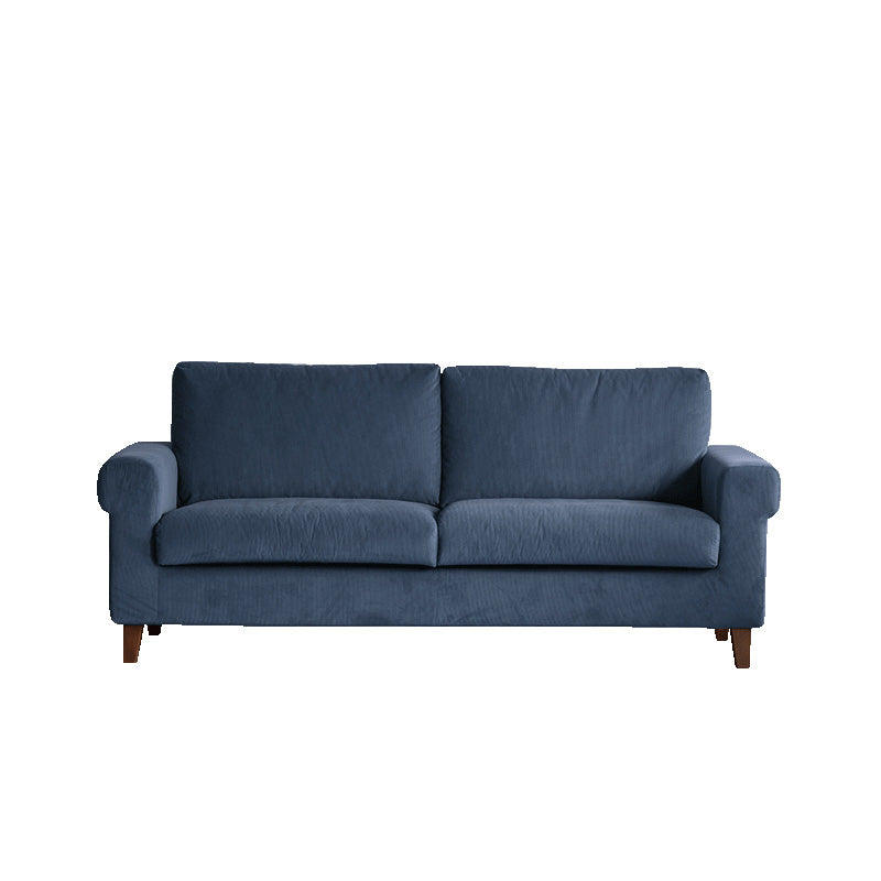 Modernistic Fabric Loveseat with Pillows and Cushion Modern Sofa for Room