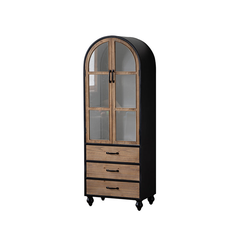 Solid Wood Cabinet Industrial Stain Resistant Accent Cabinet