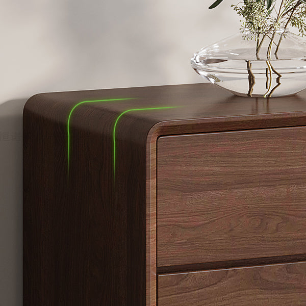 Wooden Chest in Brown Rectangle Accent Chest with 6 and 8 Drawers