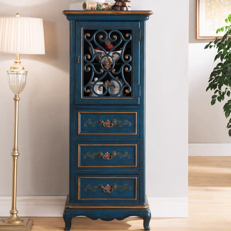 1- Door Wooden Cabinet, Rectangle Accent Cabinet with Drawers