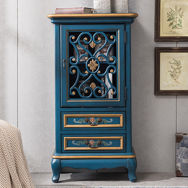 1- Door Wooden Cabinet, Rectangle Accent Cabinet with Drawers