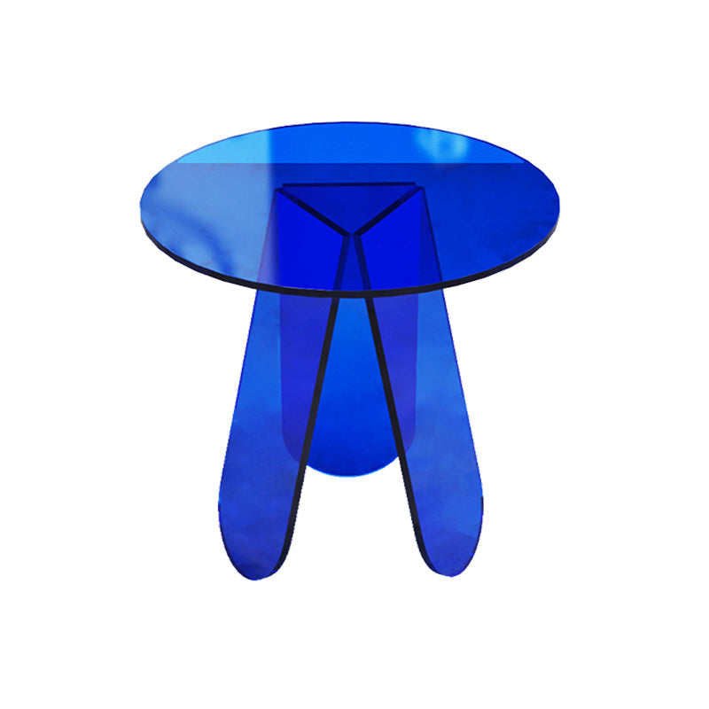 Luxurious Acrylic Side Table Round/Oval Side End Snack Table