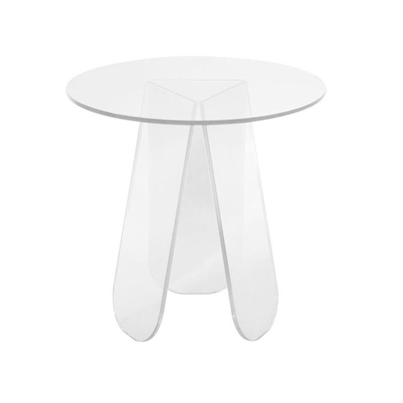 Luxurious Acrylic Side Table Round/Oval Side End Snack Table