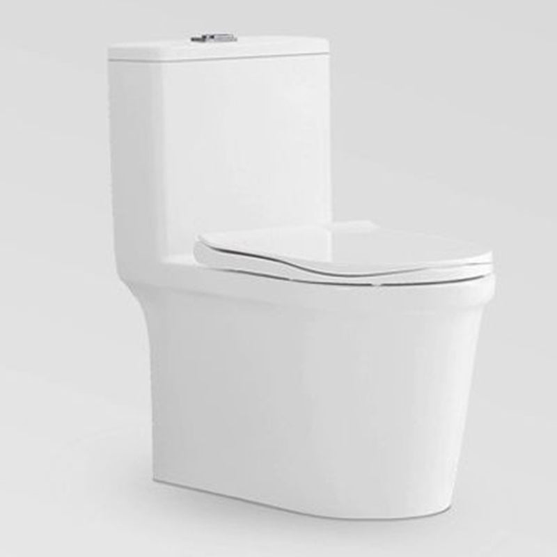 Modern Flush Toilet Floor Mounted Siphon Jet ABS Toilet Bowl