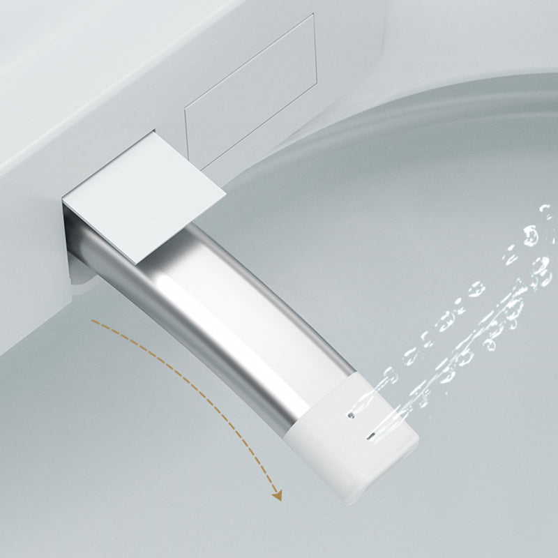 Modern Porcelain Toilet Floor Mounted Siphon Jet All-In-One Toilet Bowl